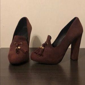 ASOS - Ox Blood Tassel Heels